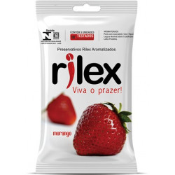 Preservativo aromatizado morango Rilex