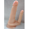 Penis silicone  Duplo com Ventosa