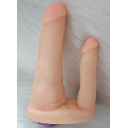 Pênis duplo com vibrador interno