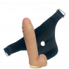 Pênis Silicone Maciço  com cinto 16,5x4cm