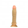 Pênis maciço silicone  com ventosa 15x3cm