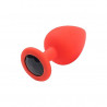 Plug  silicone médio com pedra