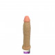 Pênis silicone  com vibrador interno 15x3cm