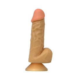 Pênis Realístico c/escroto e c/vibro interno 20,5x5,5cm