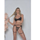 Conjunto em renda e tule