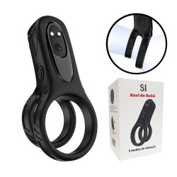 Anel peniano com vibro e pérola