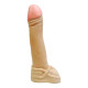 Pênis silicone com escroto  34x7cm